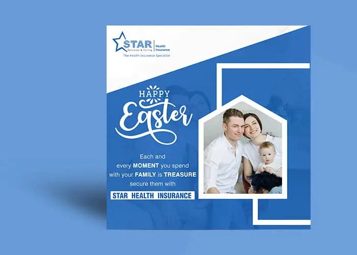 Creative Star Health Insurance poster design by Elohim Software Solutions