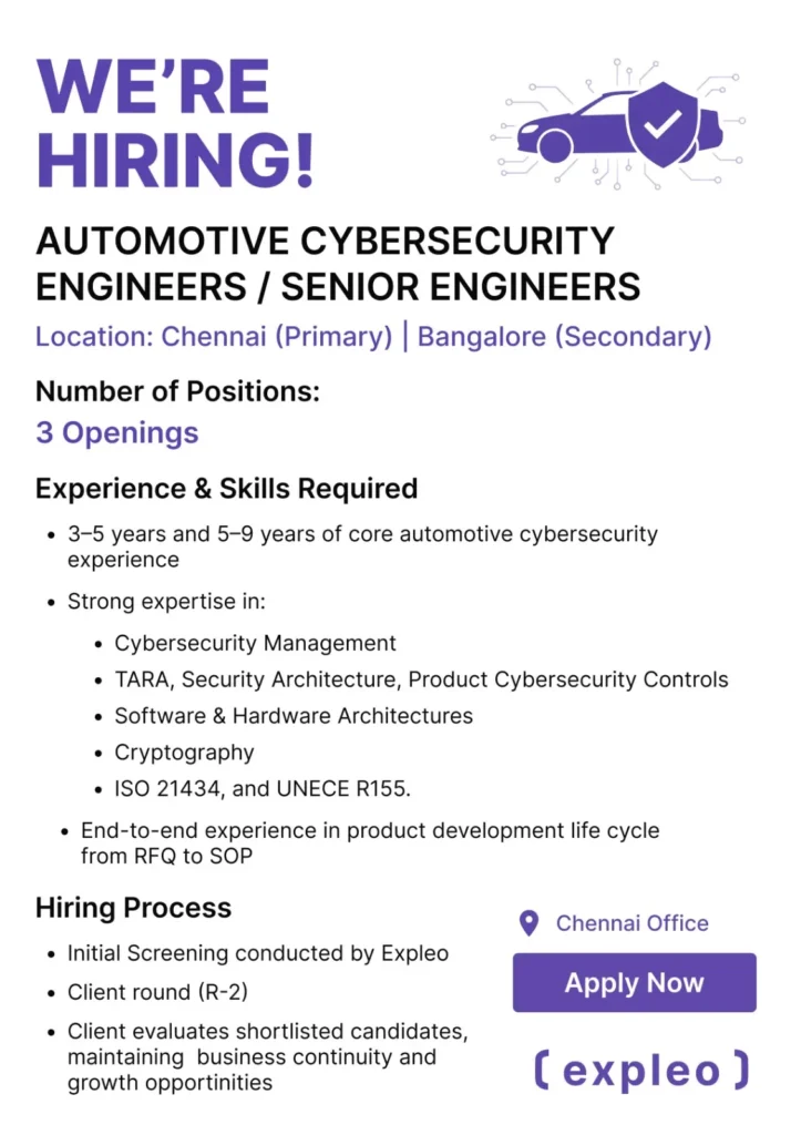 Automotive Cybersecurity Engineer
